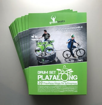 DRUM SET PLAYALONG | greenbeats (20 Songs + CD)