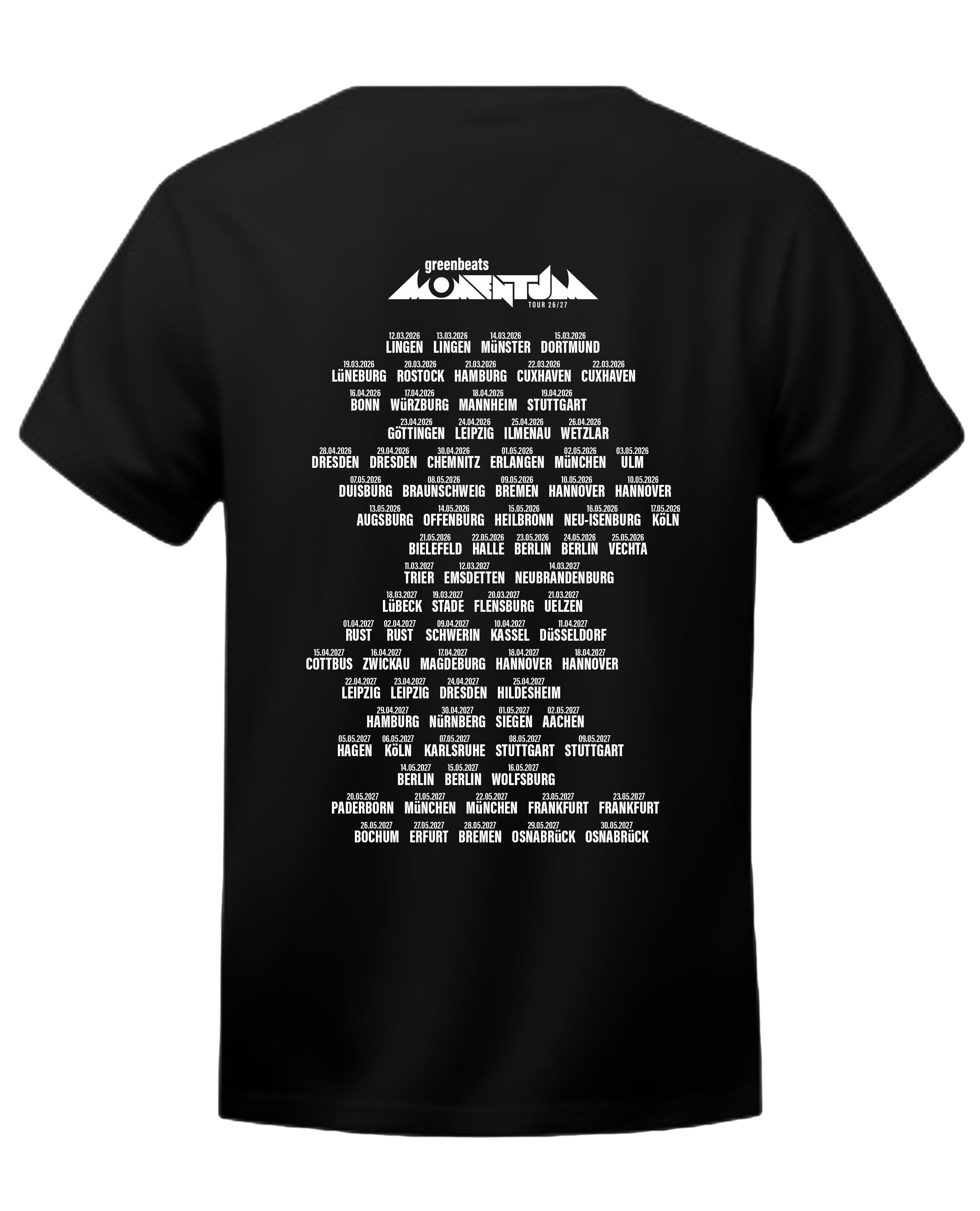 Offizielles "Momentum" Tour-Shirt