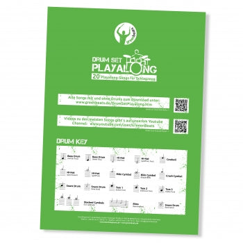 DRUM SET PLAYALONG | greenbeats (20 Songs + CD)