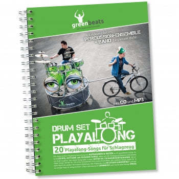 DRUM SET PLAYALONG | greenbeats (20 Songs + CD)
